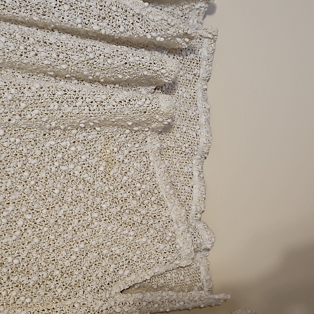 Aeropostale white and gold see through blouse. - Picture 3 of 6